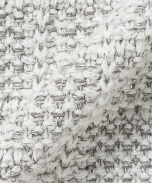 TOKYO SHIRTS（トウキョウシャツ）の「ツイード風 クルーネック ジャケット（ノーカラージャケット・レディース・ライトグレー/ネイビー・M/L）」の7枚目の写真