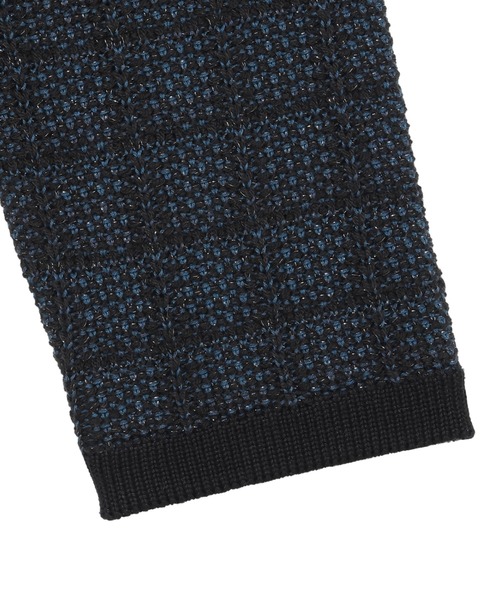 TOKYO SHIRTS（トウキョウシャツ）の「ツイード風 クルーネック ジャケット（ノーカラージャケット・レディース・ライトグレー/ネイビー・M/L）」の11枚目の写真