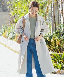 URBAN RESEARCH DOORS | 袖ボリュームスタンドコート(トレンチコート)