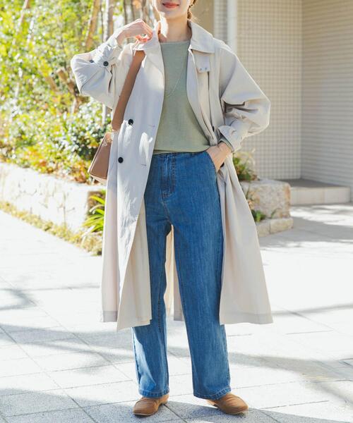 URBAN RESEARCH DOORS 袖ボリュームスタンドコート ベージュ アーバンリサーチ ドアーズ URBAN RESEARCH DOORS 【予約】袖