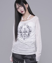 『REFLEM/レフレム』シアーオフショルL/S Tee/ロングスリーブカットソー