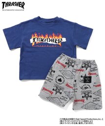 Ampersand（アンパサンド）の「【リンク】THRASHER　Tシャツ/パンツセット（セットアップ）」