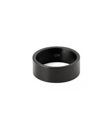 Line Ring Brushed 8.0MM ブラッシュ仕上げ シルバー／グレー