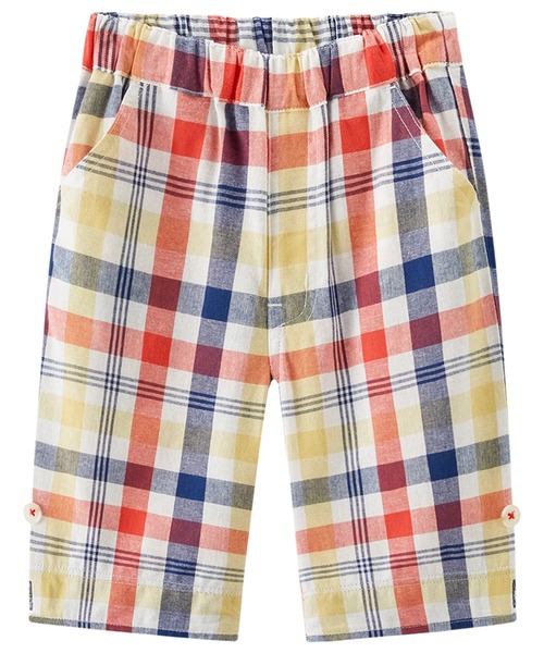 combimini(コンビミニ)の「2WAYハーフパンツ(チェック)(その他パンツ・キッズ・オフホワイト・80/90/100/110/120)」の2枚目の写真
