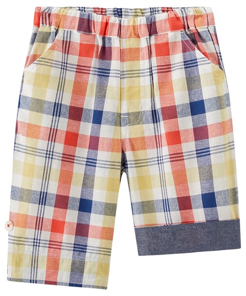 combimini(コンビミニ)の「2WAYハーフパンツ(チェック)(その他パンツ・キッズ・オフホワイト・80/90/100/110/120)」の3枚目の写真