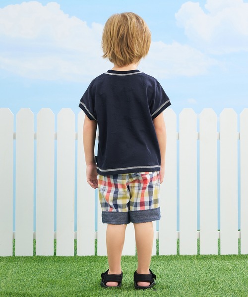 combimini(コンビミニ)の「2WAYハーフパンツ(チェック)(その他パンツ・キッズ・オフホワイト・80/90/100/110/120)」の6枚目の写真