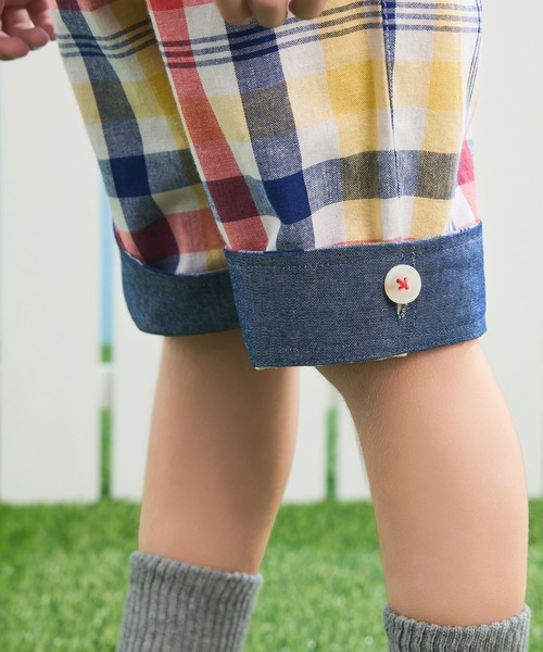 combimini(コンビミニ)の「2WAYハーフパンツ(チェック)(その他パンツ・キッズ・オフホワイト・80/90/100/110/120)」の12枚目の写真
