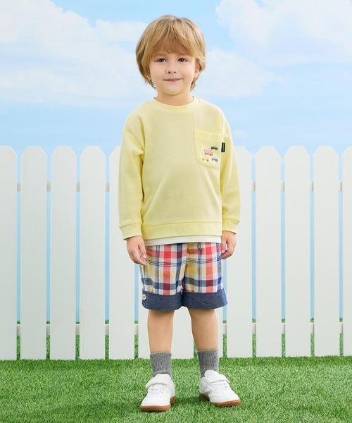 combimini(コンビミニ)の「2WAYハーフパンツ(チェック)(その他パンツ・キッズ・オフホワイト・80/90/100/110/120)」の8枚目の写真