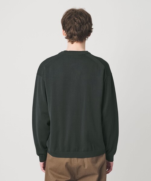 BEAUTY&YOUTH UNITED ARROWS（ビューティーアンドユースユナイテッドアローズ）の「コットン 8B クルーネック カーディガン（カーディガン/ボレロ・メンズ・ブラック/ダークグリーン・L/XL/S/M）」の13枚目の写真