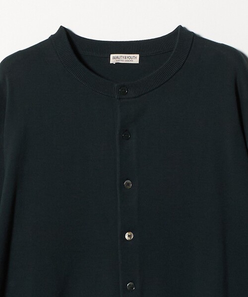 BEAUTY&YOUTH UNITED ARROWS（ビューティーアンドユースユナイテッドアローズ）の「コットン 8B クルーネック カーディガン（カーディガン/ボレロ・メンズ・ブラック/ダークグリーン・L/XL/S/M）」の16枚目の写真