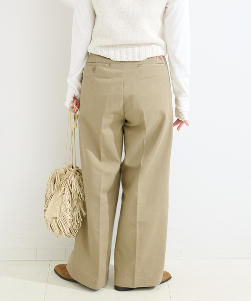 Dickies(ディッキーズ)の「ウォッシャブル / DICKIES / ディッキーズ 別注 ウエストクロスパンツ(チノパンツ・レディース・ベージュ/ブラウン・SMALL/MEDIUM)」の16枚目の写真