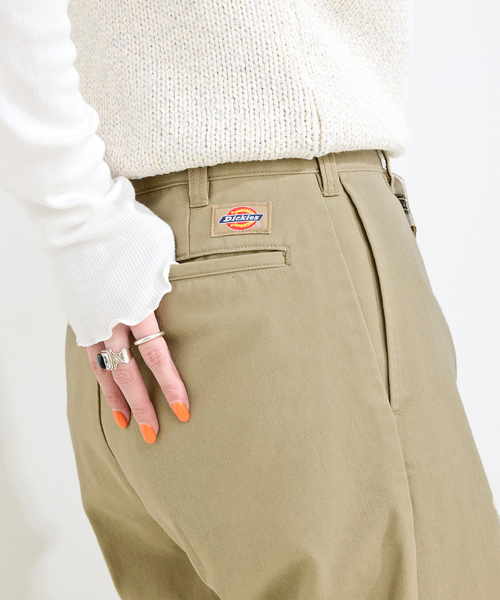 Dickies(ディッキーズ)の「ウォッシャブル / DICKIES / ディッキーズ 別注 ウエストクロスパンツ(チノパンツ・レディース・ベージュ/ブラウン・SMALL/MEDIUM)」の18枚目の写真