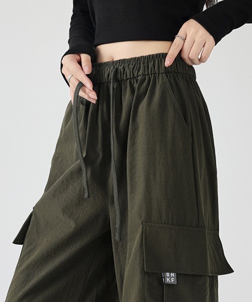 Flugge(フラッジー)の「ストレートカーゴパンツ(カーゴパンツ・レディース・カーキ/グレー・LARGE/MEDIUM)」の3枚目の写真