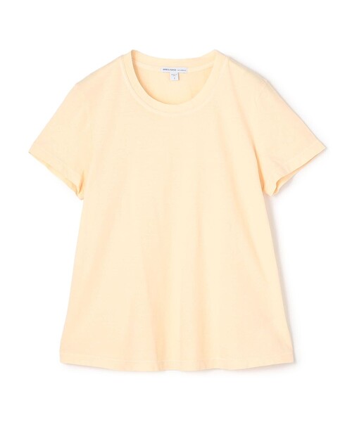 JAMES PERSE（ジェームスパース）の「ベーシック クルーネックTシャツ WLJ3114（Tシャツ/カットソー・レディース・ダークカーキ/イエロー・1/0/2）」の2枚目の写真
