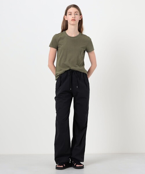 JAMES PERSE（ジェームスパース）の「ベーシック クルーネックTシャツ WLJ3114（Tシャツ/カットソー・レディース・ダークカーキ/イエロー・1/0/2）」の3枚目の写真