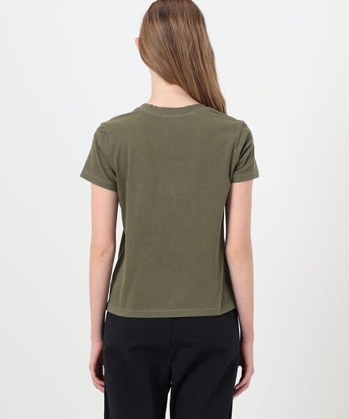 JAMES PERSE（ジェームスパース）の「ベーシック クルーネックTシャツ WLJ3114（Tシャツ/カットソー・レディース・ダークカーキ/イエロー・1/0/2）」の6枚目の写真