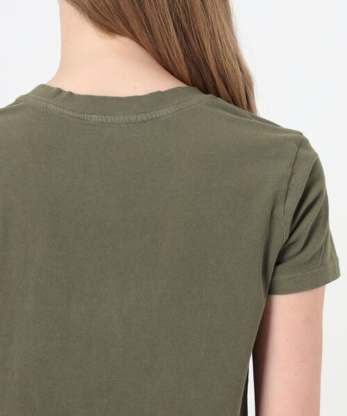 JAMES PERSE（ジェームスパース）の「ベーシック クルーネックTシャツ WLJ3114（Tシャツ/カットソー・レディース・ダークカーキ/イエロー・1/0/2）」の8枚目の写真