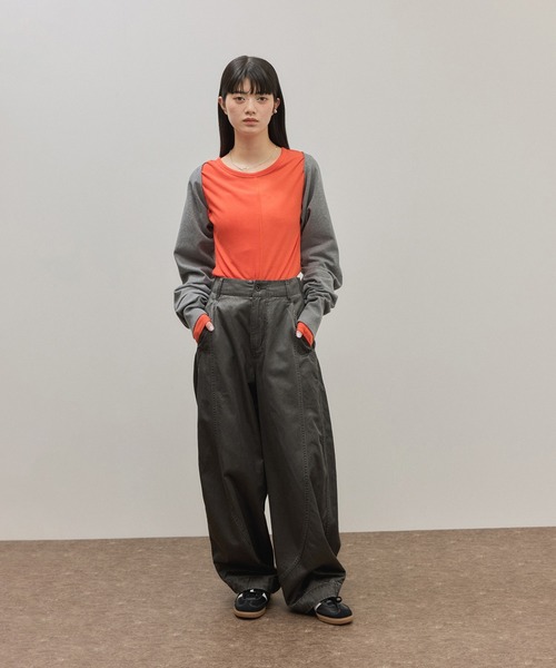 ADAM ET ROPE'（アダムエロペ）の「ボレロニットビスチェ（カーディガン/ボレロ・レディース・グレー/ブラック・FREE）」の4枚目の写真