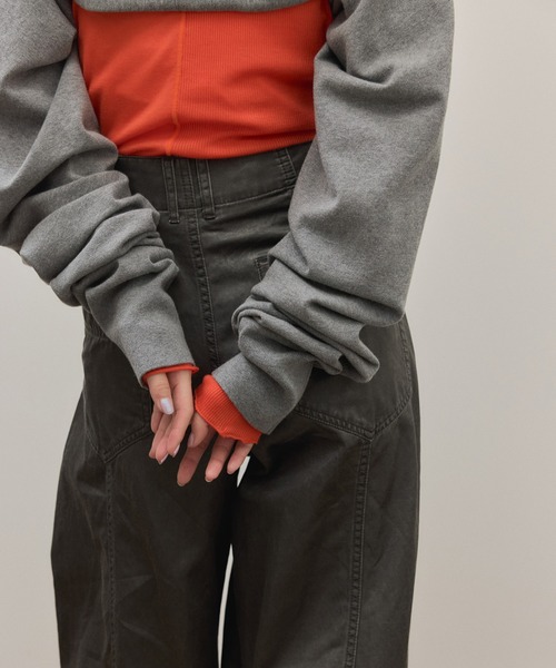 ADAM ET ROPE'（アダムエロペ）の「ボレロニットビスチェ（カーディガン/ボレロ・レディース・グレー/ブラック・FREE）」の11枚目の写真