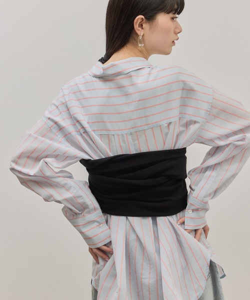 ADAM ET ROPE'（アダムエロペ）の「ボレロニットビスチェ（カーディガン/ボレロ・レディース・グレー/ブラック・FREE）」の15枚目の写真