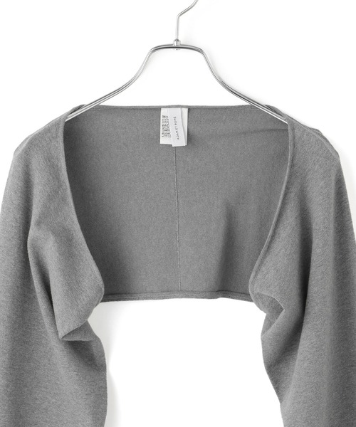 ADAM ET ROPE'（アダムエロペ）の「ボレロニットビスチェ（カーディガン/ボレロ・レディース・グレー/ブラック・FREE）」の18枚目の写真