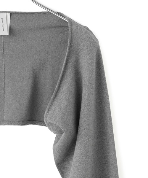 ADAM ET ROPE'（アダムエロペ）の「ボレロニットビスチェ（カーディガン/ボレロ・レディース・グレー/ブラック・FREE）」の19枚目の写真