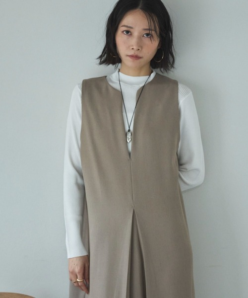 Doux archives(ドゥアルシーヴ)の「ニットSETジャンスカ(ジャンパースカート・レディース・モカ/グレー/チャコールグレー・SMALL/MEDIUM)」の14枚目の写真