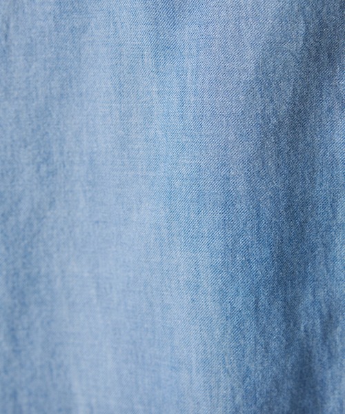 COLLAGE GALLARDAGALANTE（コラージュガリャルダガランテ）の「Q.anos/ライトデニムドルマンシャツ（シャツ/ブラウス・レディース・サックスブルー/ブルー/オフホワイト・FREE）」の22枚目の写真