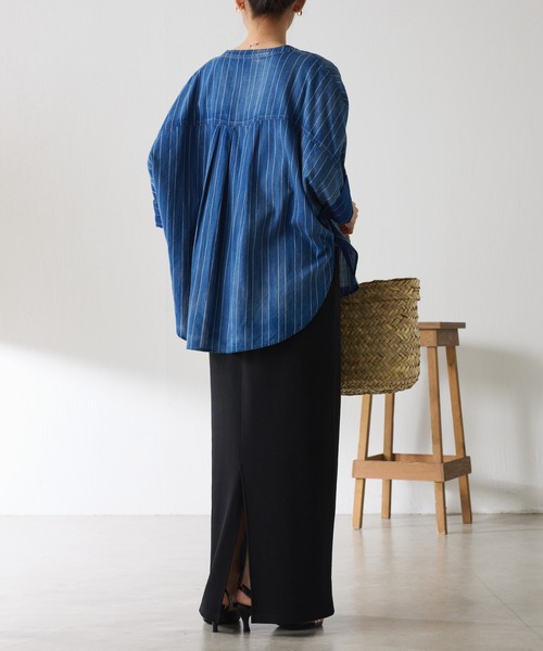 COLLAGE GALLARDAGALANTE シアーデニムシャツ 軽すぎるシアーデニムシャツ - COLLAGE GALLARDAGALANTE(コラージュガ