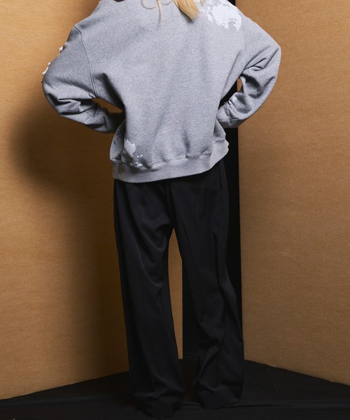MAISON SPECIAL(メゾンスペシャル)の「《UNISEX》TW Worsted One-tuck Prime-Wide Tapered Slacks/TWウーステッドプライムワイドワンタックテーパードスラックス【MAISON SPECIAL/メゾンスペシャル】■セットアップ対応■(スラックス・メンズ・グレイッシュベージュ/ブラック/ベージュ/グレー・2/1/0)」の17枚目の写真