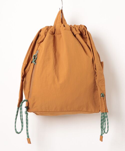EARTH MADE(アースメイド)の「【EARTH MADE】撥水 NYLON PARACORD KNAPSACK(バックパック/リュック・レディース・グレー/グリーン/ネイビー/ブラウン/ブラック・FREE)」の6枚目の写真