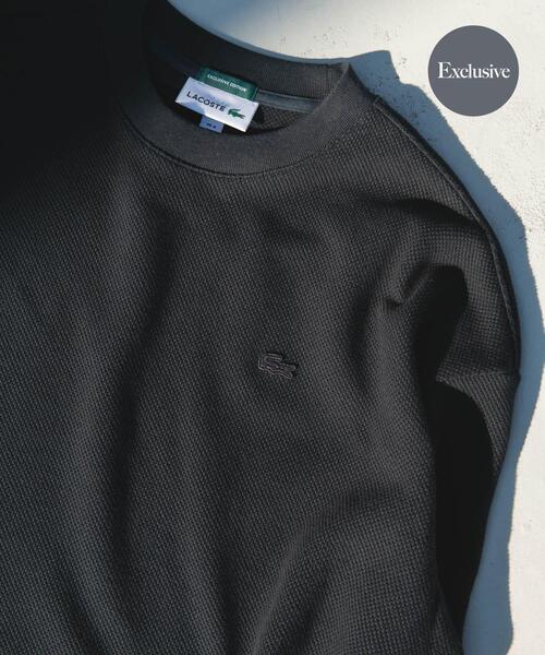 LACOSTE(ラコステ)の「『別注』LACOSTE×DOORS THICK PIQUE ROUND LONG-SLEEVE(Tシャツ/カットソー・メンズ・ライトブルー/グリーン/アイボリー/ネイビー・4/3/5)」の4枚目の写真
