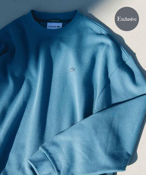 LACOSTE（ラコステ）の「『別注』LACOSTE×DOORS　THICK PIQUE ROUND LONG-SLEEVE（Tシャツ/カットソー・メンズ・ライトブルー/グリーン・4/3）」の2枚目の写真