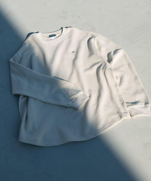 セール】『別注』LACOSTE×DOORS THICK PIQUE ROUND LONG-SLEEVE（T