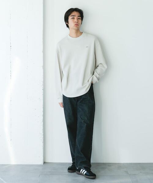 セール】『別注』LACOSTE×DOORS THICK PIQUE ROUND LONG-SLEEVE（T