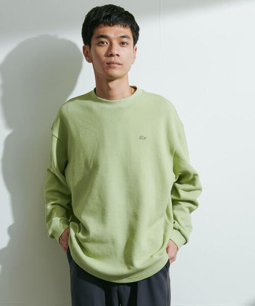 LACOSTE(ラコステ)の「『別注』LACOSTE×DOORS THICK PIQUE ROUND LONG-SLEEVE(Tシャツ/カットソー・メンズ・ライトブルー/グリーン/アイボリー/ネイビー・4/3/5)」の5枚目の写真