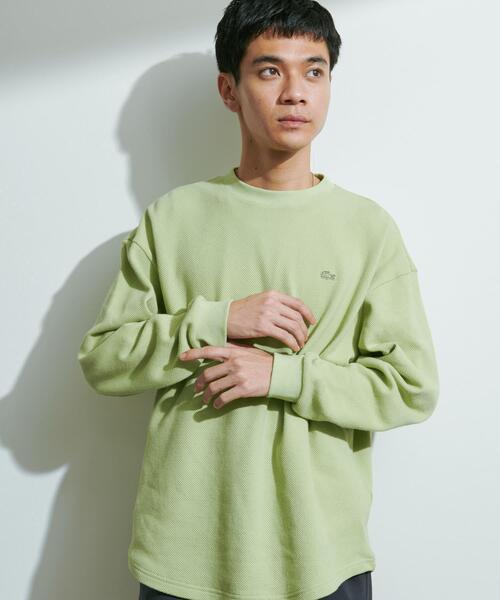 セール】『別注』LACOSTE×DOORS THICK PIQUE ROUND LONG-SLEEVE（T