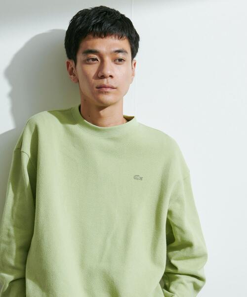 LACOSTE(ラコステ)の「『別注』LACOSTE×DOORS THICK PIQUE ROUND LONG-SLEEVE(Tシャツ/カットソー・メンズ・ライトブルー/グリーン/アイボリー/ネイビー・4/3/5)」の9枚目の写真