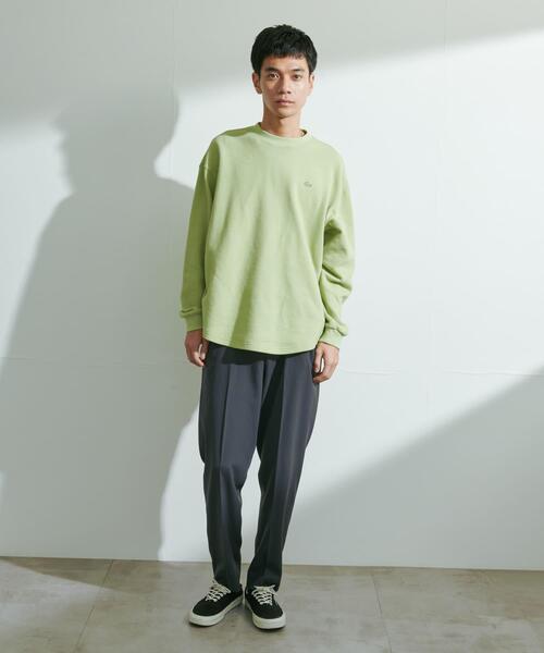 セール】『別注』LACOSTE×DOORS THICK PIQUE ROUND LONG-SLEEVE（T