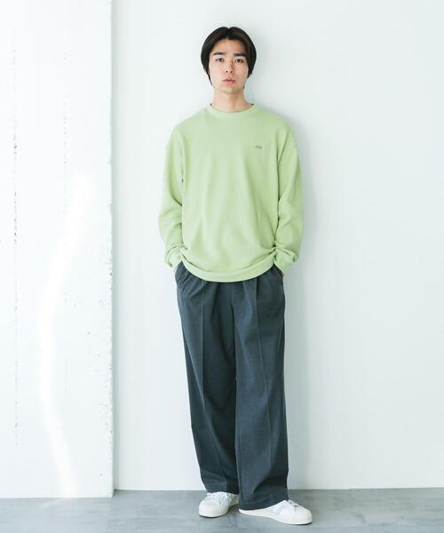LACOSTE（ラコステ）の「『別注』LACOSTE×DOORS　THICK PIQUE ROUND LONG-SLEEVE（Tシャツ/カットソー・メンズ・ライトブルー/グリーン・4/3）」の8枚目の写真