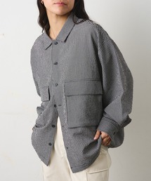 COLONY 2139 | シアサッカーギンガムCPOシャツジャケット(ブルゾン)