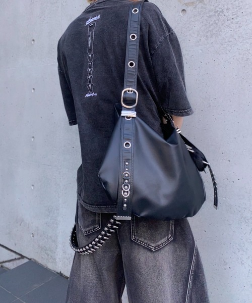 lilful（リルフル）の「【26年春夏新作】ボーンデザインダメージヴィンテージ加工Tシャツ（Tシャツ/カットソー・メンズ・ブラック/ブラウン・M/L）」の7枚目の写真