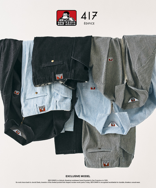 BEN DAVIS(ベンデイビス)の「【BEN DAVIS / ベンデイビス】417別注 Half Zip Shirt(シャツ/ブラウス・メンズ・ブルー/ネイビー/サックスブルー・X-LARGE/LARGE/MEDIUM)」の5枚目の写真