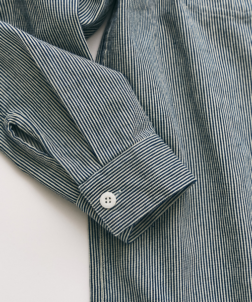 BEN DAVIS(ベンデイビス)の「【BEN DAVIS / ベンデイビス】417別注 Half Zip Shirt(シャツ/ブラウス・メンズ・ブルー/ネイビー/サックスブルー・X-LARGE/LARGE/MEDIUM)」の12枚目の写真