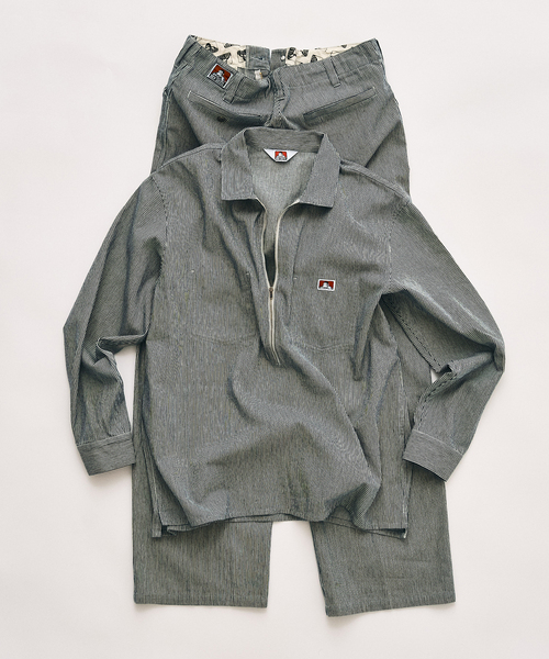 BEN DAVIS(ベンデイビス)の「【BEN DAVIS / ベンデイビス】417別注 Half Zip Shirt(シャツ/ブラウス・メンズ・ブルー/ネイビー/サックスブルー・X-LARGE/LARGE/MEDIUM)」の20枚目の写真