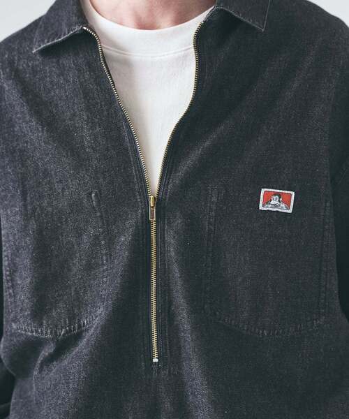 BEN DAVIS（ベンデイビス）の「【BEN DAVIS / ベンデイビス】417別注 Half Zip Shirt（シャツ/ブラウス・メンズ・ブルー/ネイビー/サックスブルー・X-LARGE/LARGE/MEDIUM）」の22枚目の写真