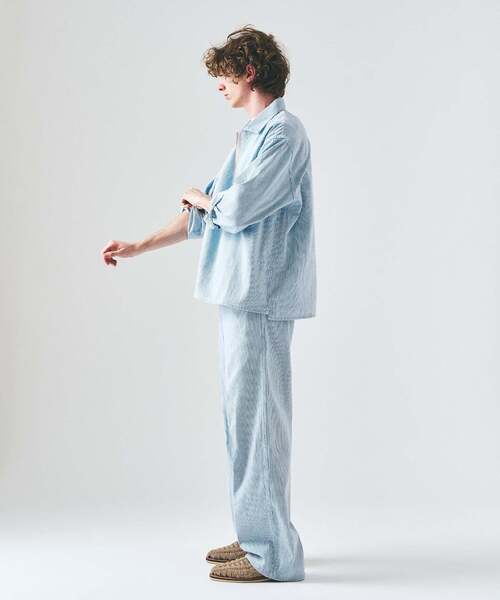 BEN DAVIS（ベンデイビス）の「【BEN DAVIS / ベンデイビス】417別注 Half Zip Shirt（シャツ/ブラウス・メンズ・ブルー/ネイビー/サックスブルー・X-LARGE/LARGE/MEDIUM）」の20枚目の写真