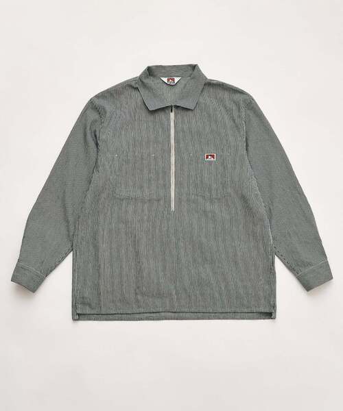 BEN DAVIS（ベンデイビス）の「【BEN DAVIS / ベンデイビス】417別注 Half Zip Shirt（シャツ/ブラウス・メンズ・ブルー/ネイビー/サックスブルー・X-LARGE/LARGE/MEDIUM）」の17枚目の写真