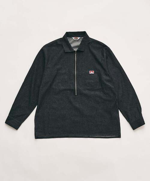 BEN DAVIS（ベンデイビス）の「【BEN DAVIS / ベンデイビス】417別注 Half Zip Shirt（シャツ/ブラウス・メンズ・ブルー/ネイビー/サックスブルー・X-LARGE/LARGE/MEDIUM）」の16枚目の写真