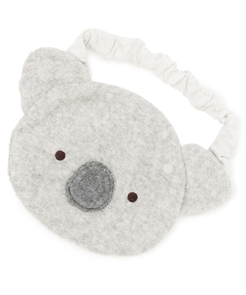 petit main（プティマイン）の「アニマルスタイ（スタイ/よだれかけ・キッズ・グレー/アイボリー/イエロー/ベージュ/チャコール・F）」の2枚目の写真